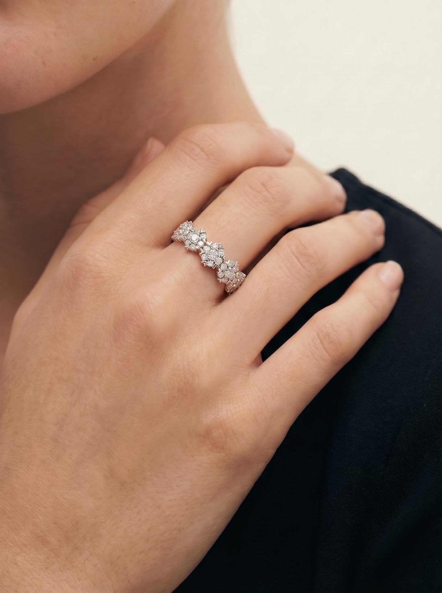 Holly Lab Grown Round Diamond Wedding Ring - Rose Gold - 18K - 5ct