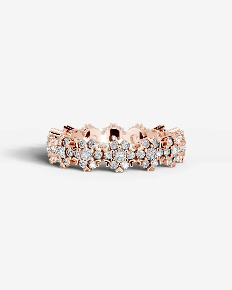 Holly Lab Grown Round Diamond Wedding Ring - Rose Gold
