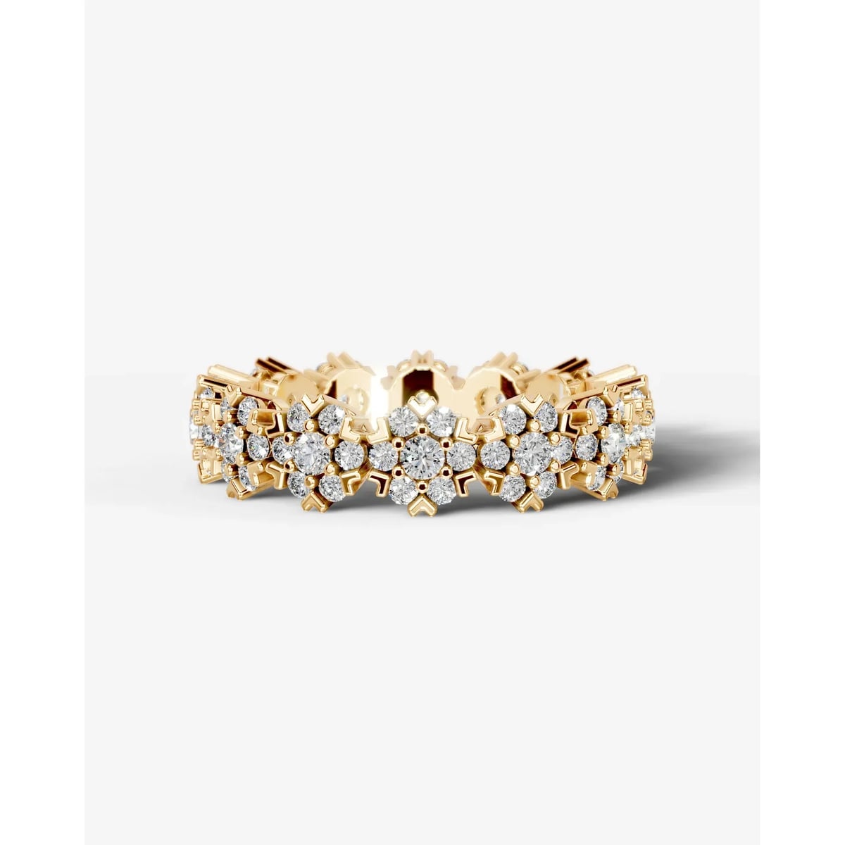 Holly Lab Grown Round Diamond Wedding Ring - Yellow Gold