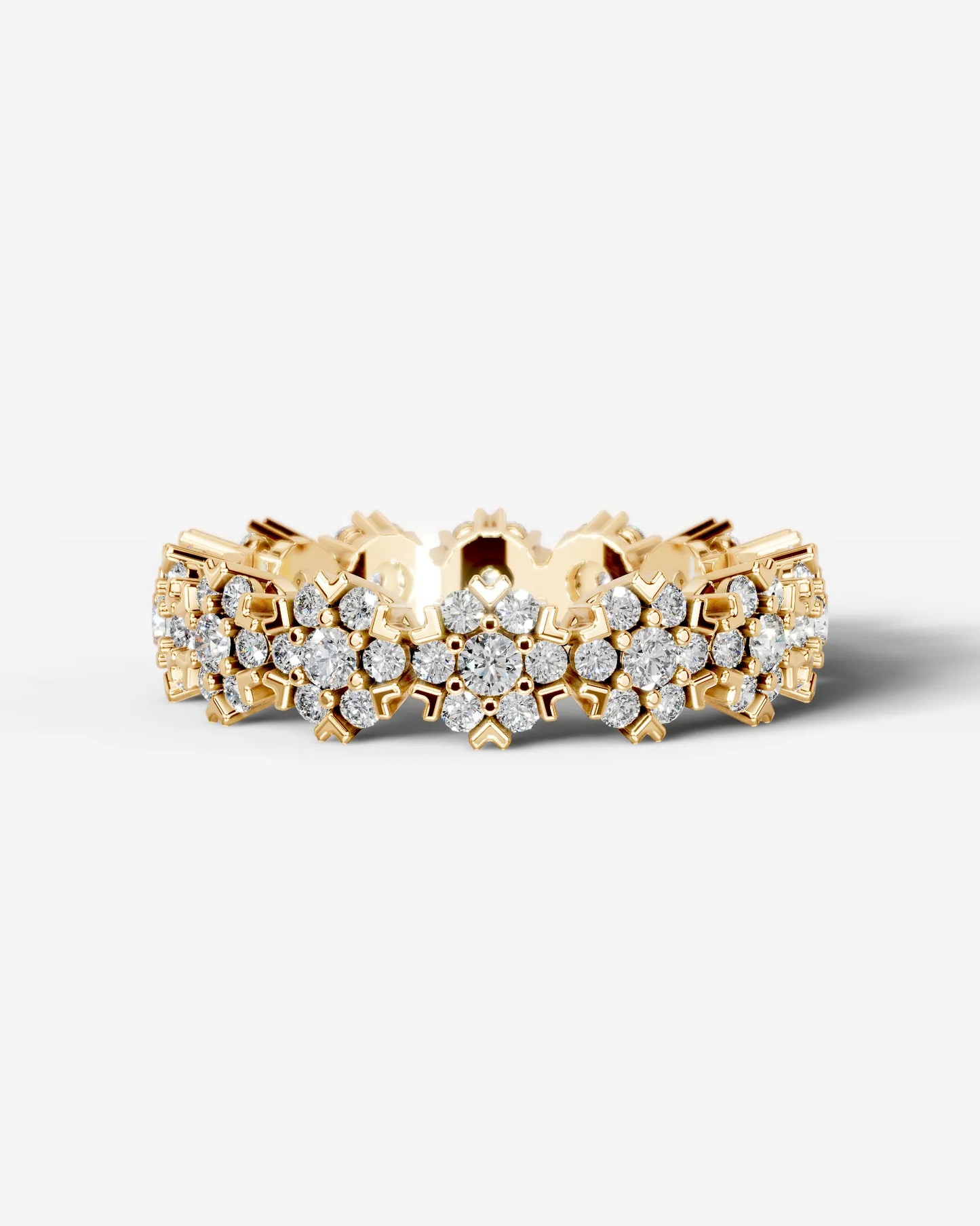 Holly Lab Grown Round Diamond Wedding Ring - Yellow Gold - 18K - 6ct