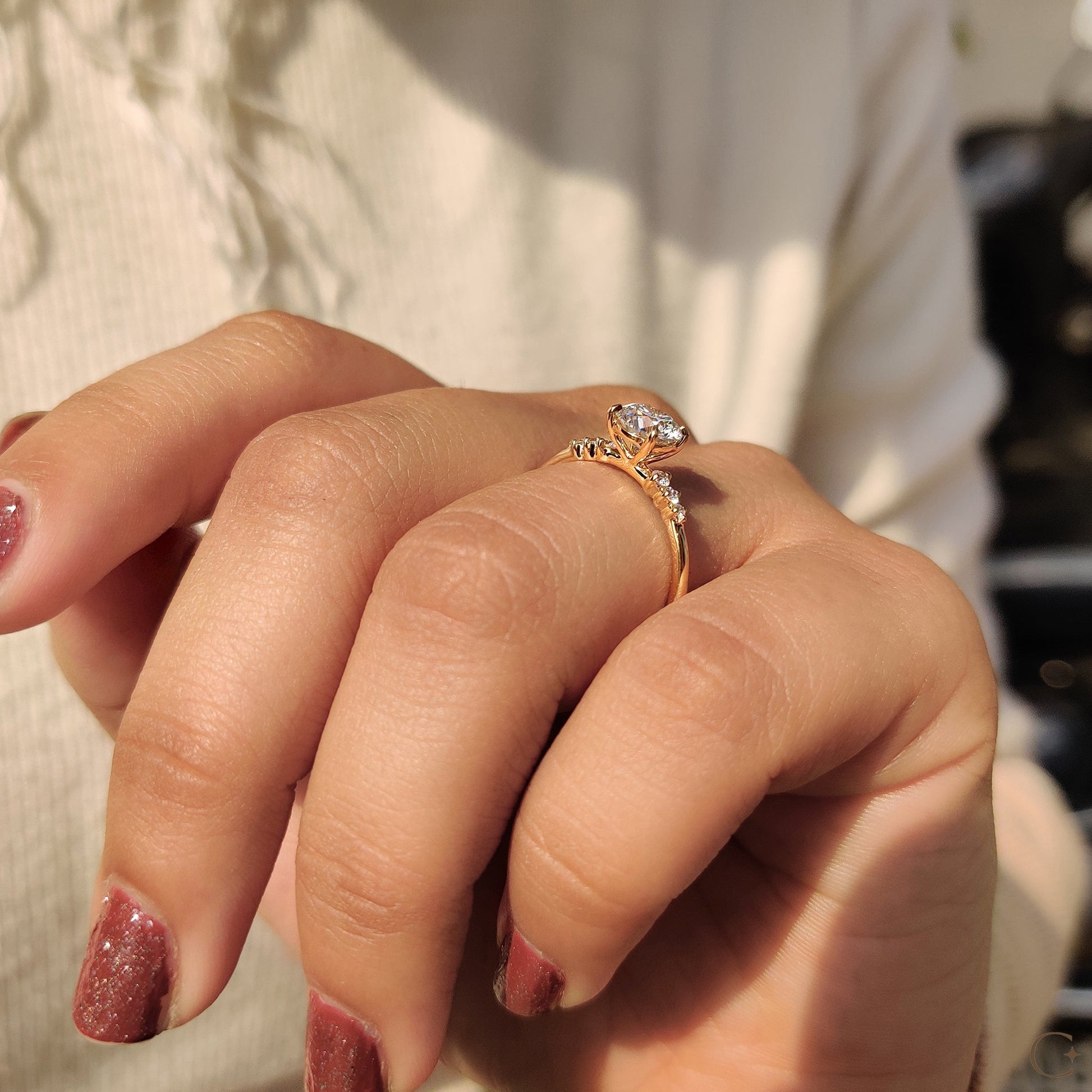 7 Stone Diamond Ring With Round Cut