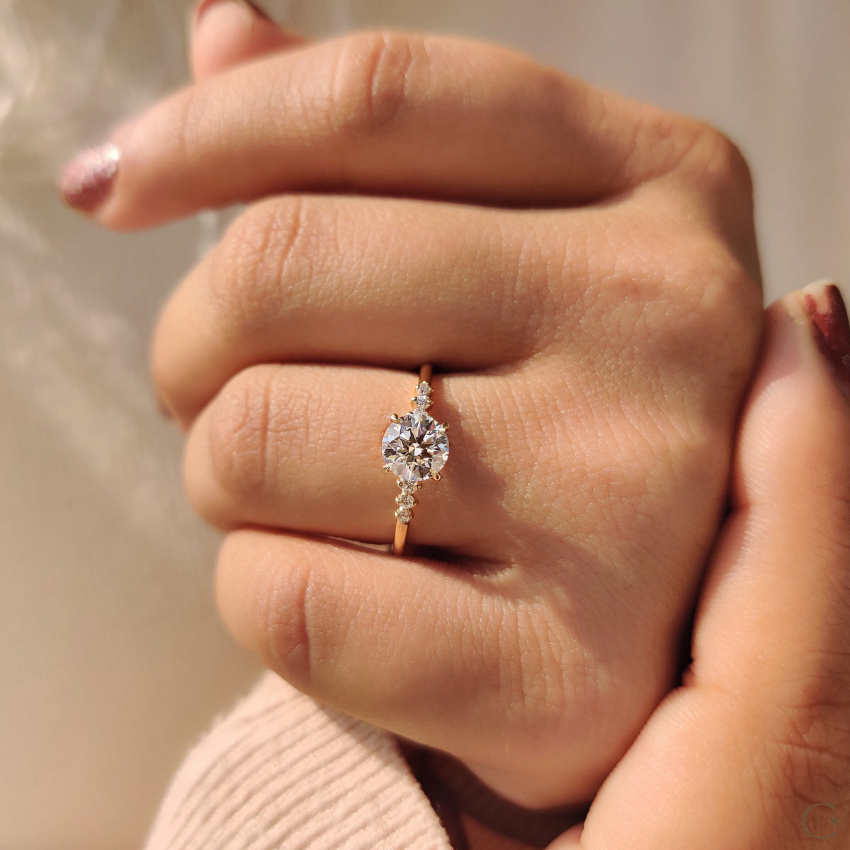 7 Stone Diamond Ring With Round Cut