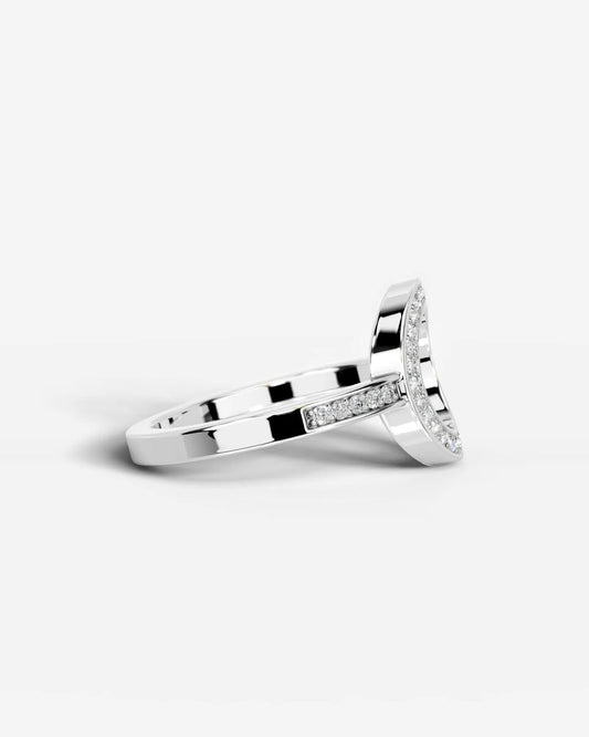 Inessa Lab Grown Round Diamond Wedding Ring - Platinum