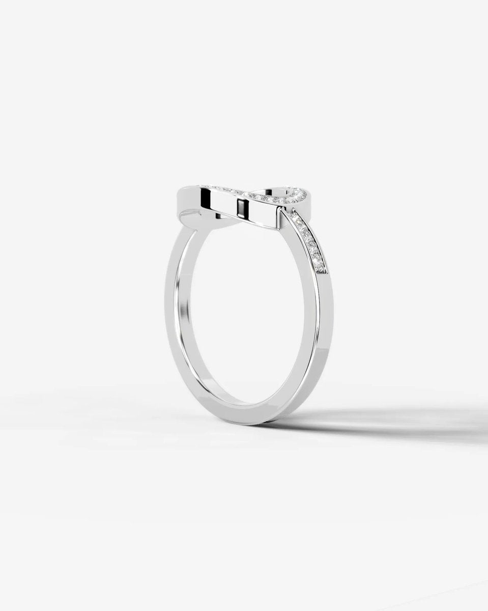Inessa Lab Grown Round Diamond Wedding Ring - Platinum
