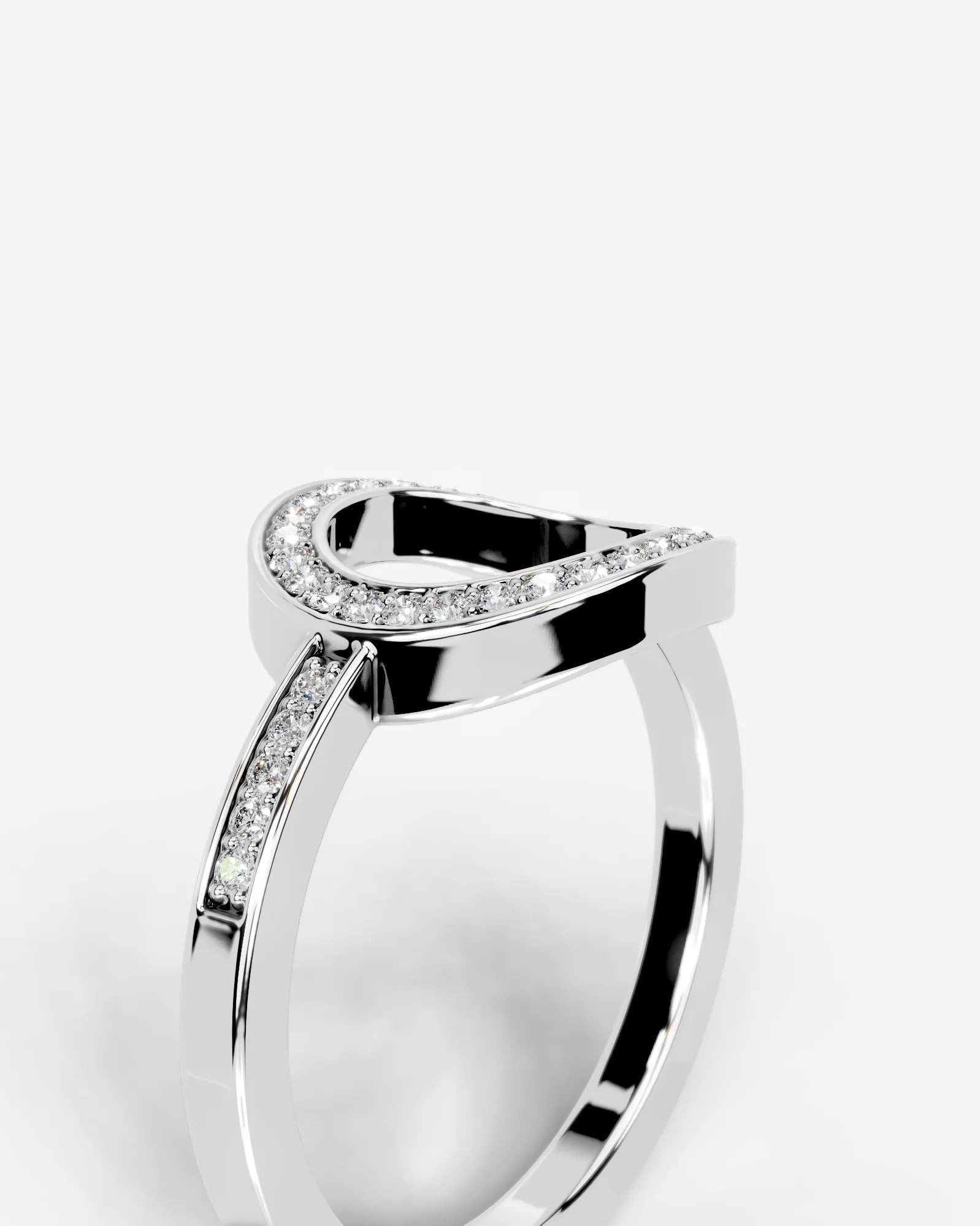 Inessa Lab Grown Round Diamond Wedding Ring - White Gold - 18K - 3ct