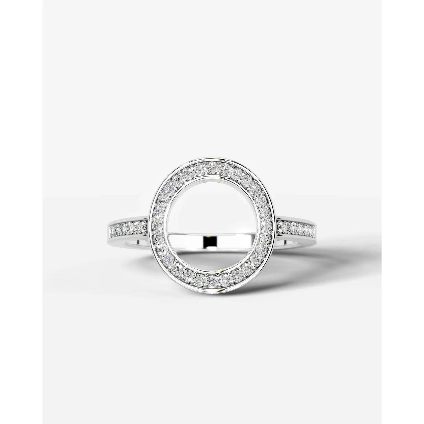 Inessa Lab Grown Round Diamond Wedding Ring - Platinum