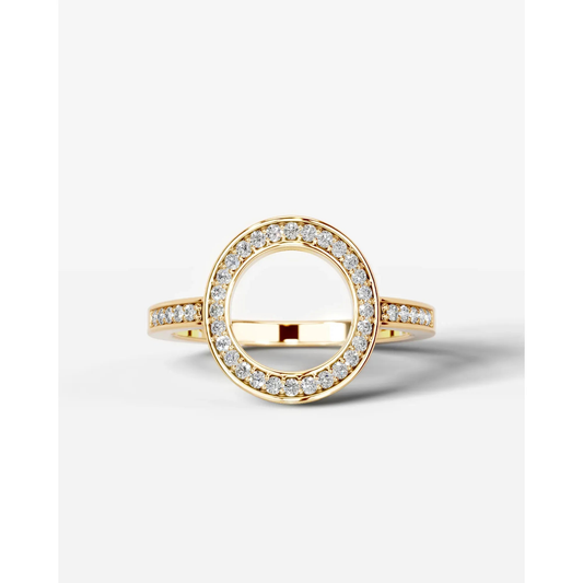 Inessa Lab Grown Round Diamond Wedding Ring - Yellow Gold - 18K - 4ct