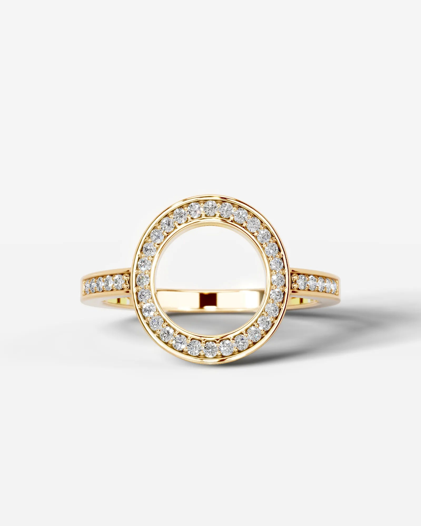 Inessa Lab Grown Round Diamond Wedding Ring - Yellow Gold - 18K - 6ct