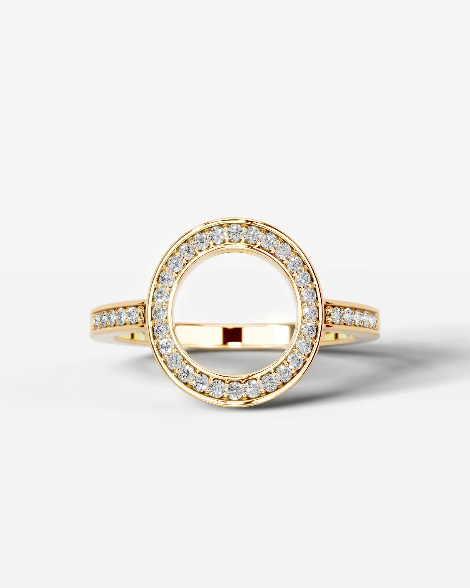 Inessa Lab Grown Round Diamond Wedding Ring - Yellow Gold - 18K - 6ct