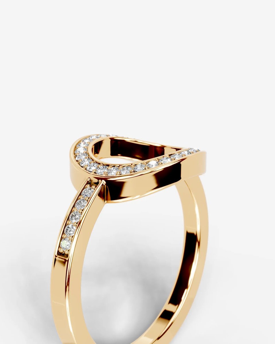Inessa Lab Grown Round Diamond Wedding Ring - Yellow Gold