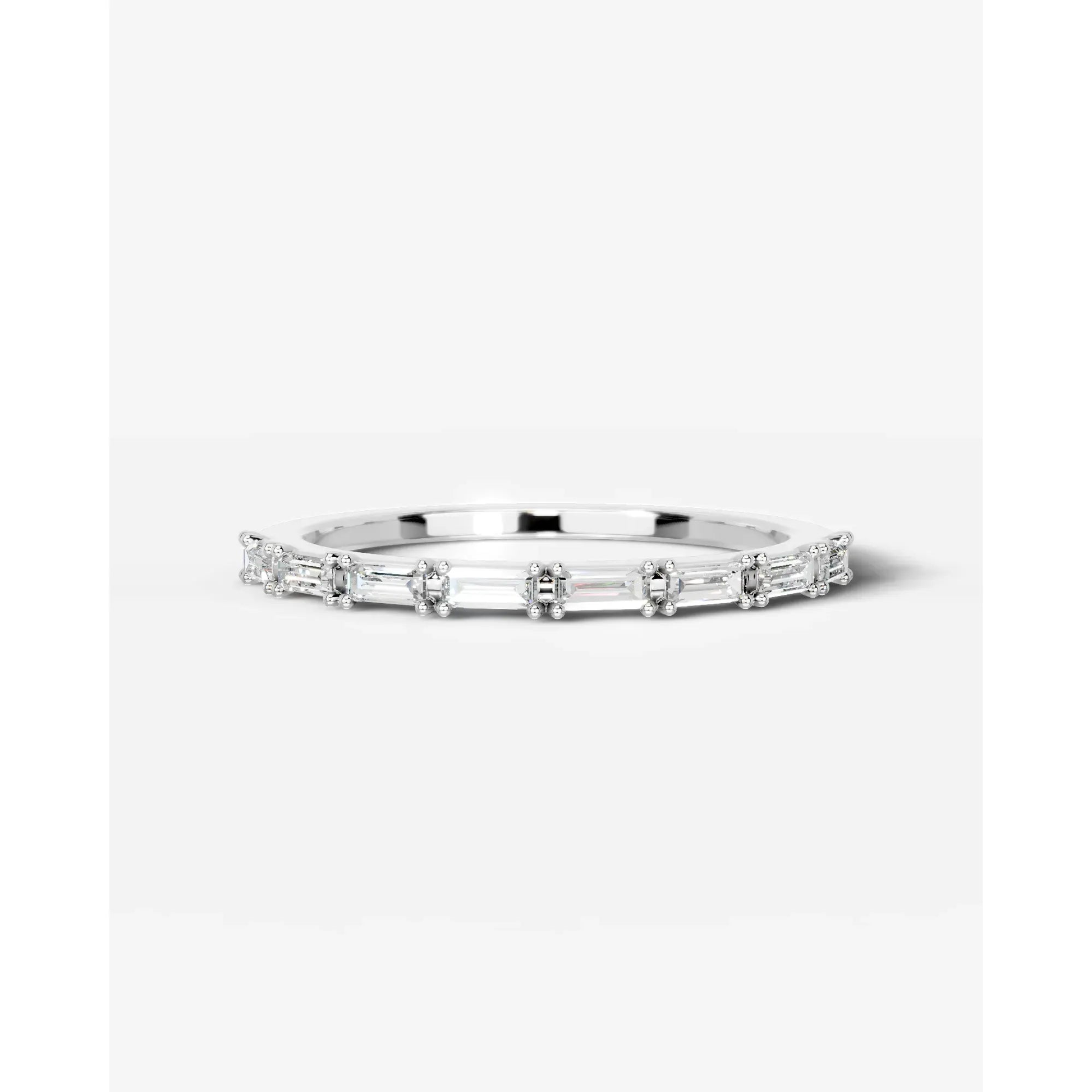 Irie Lab Grown Baguette Diamond Wedding Ring - White Gold - 18K - 6ct