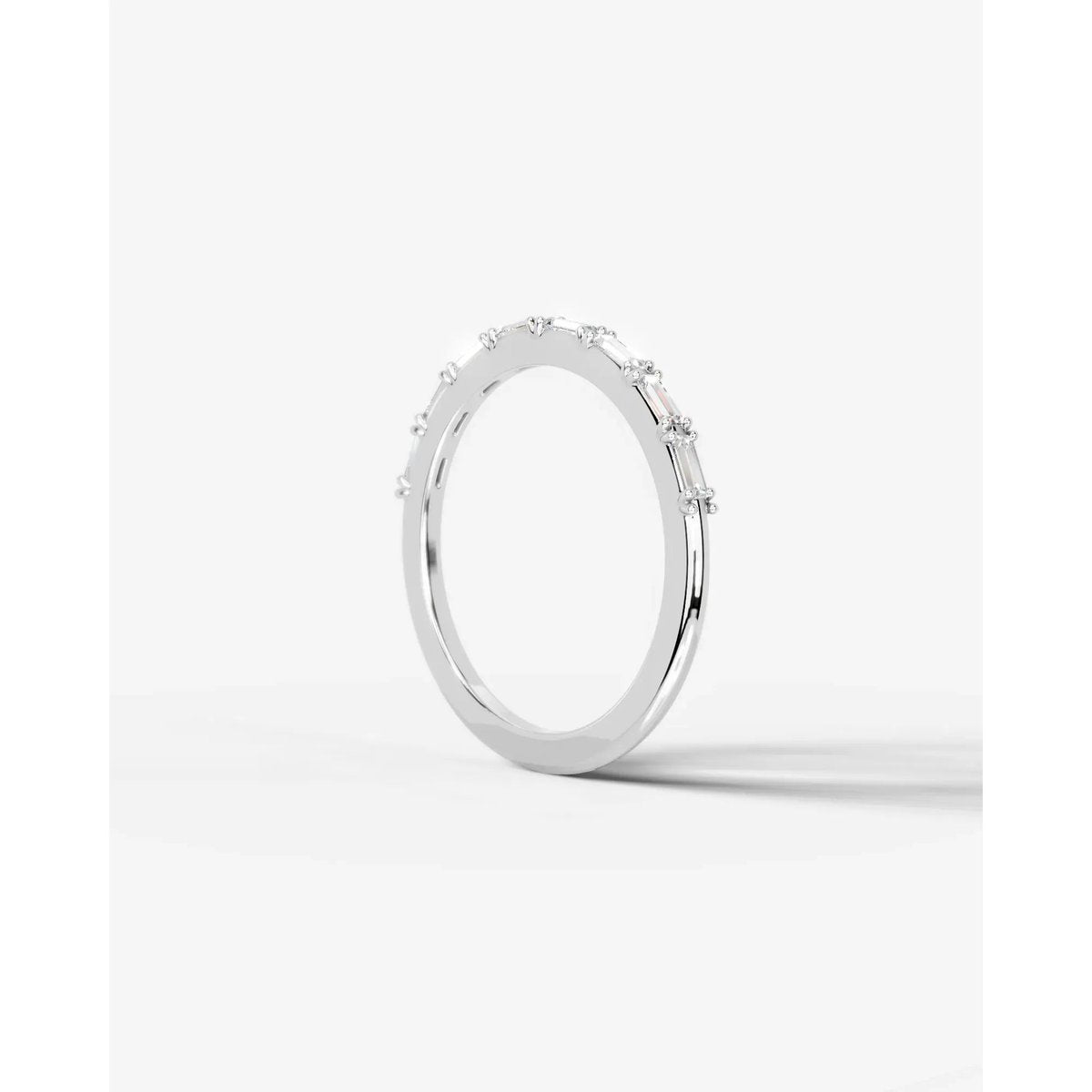 Irie Lab Grown Baguette Diamond Wedding Ring - Platinum