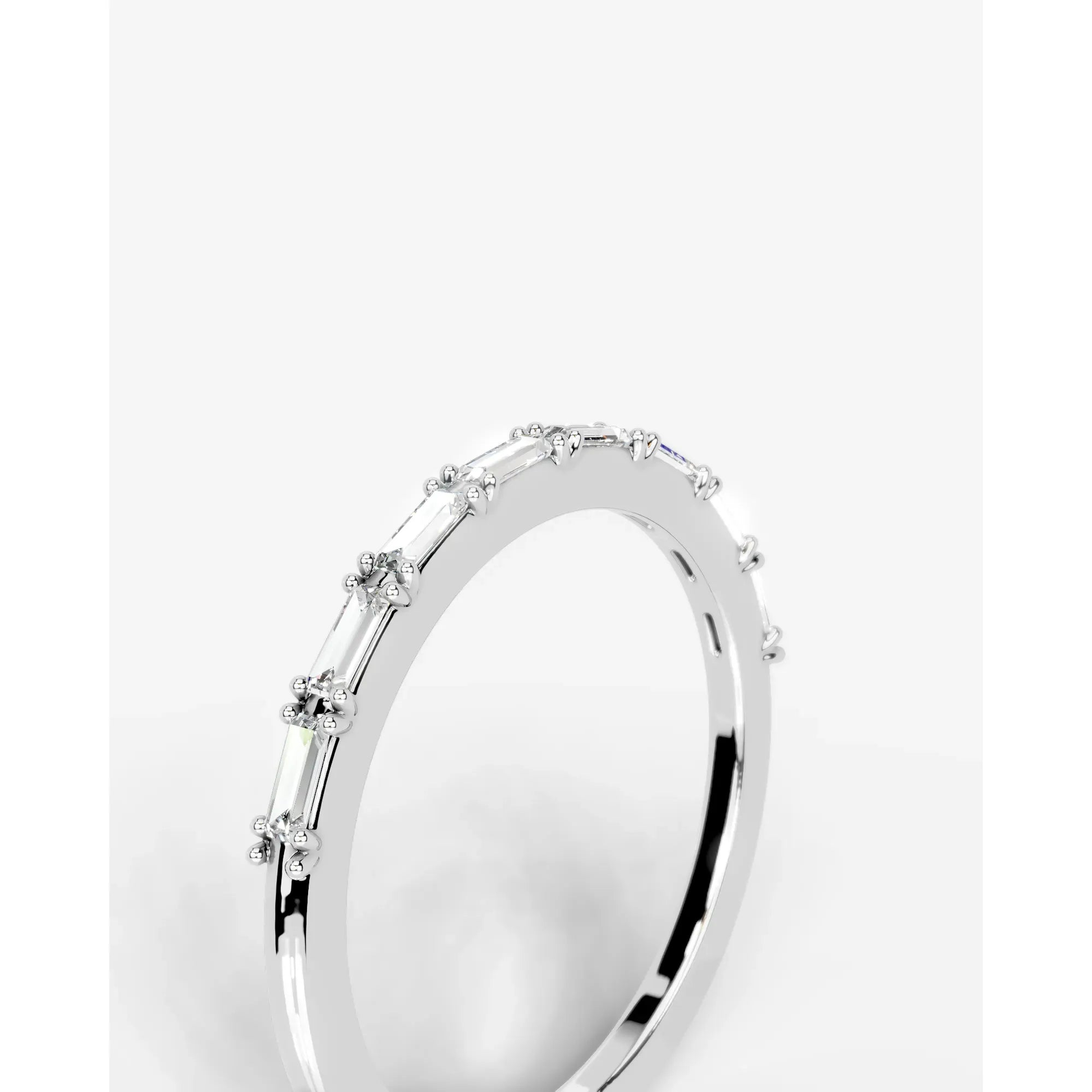 Irie Lab Grown Baguette Diamond Wedding Ring - Platinum - 6ct