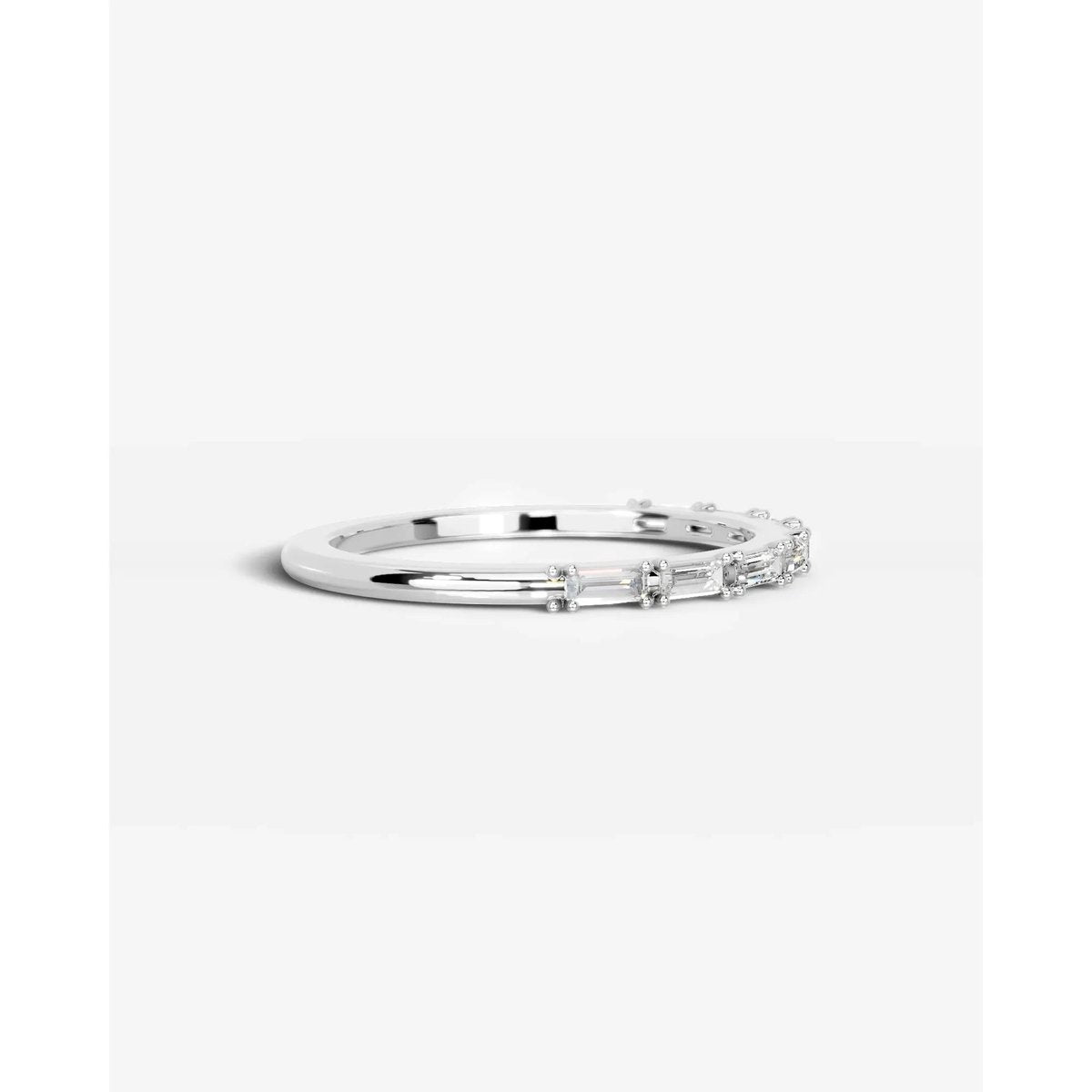 Irie Lab Grown Baguette Diamond Wedding Ring - Platinum