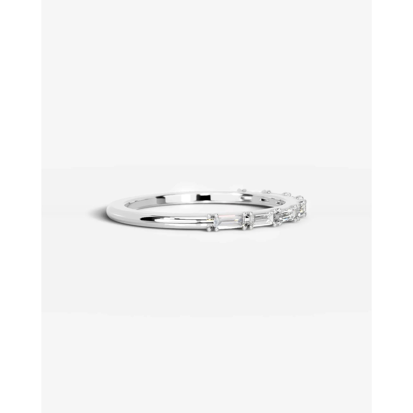 Irie Lab Grown Baguette Diamond Wedding Ring - White Gold - 18K - 3ct