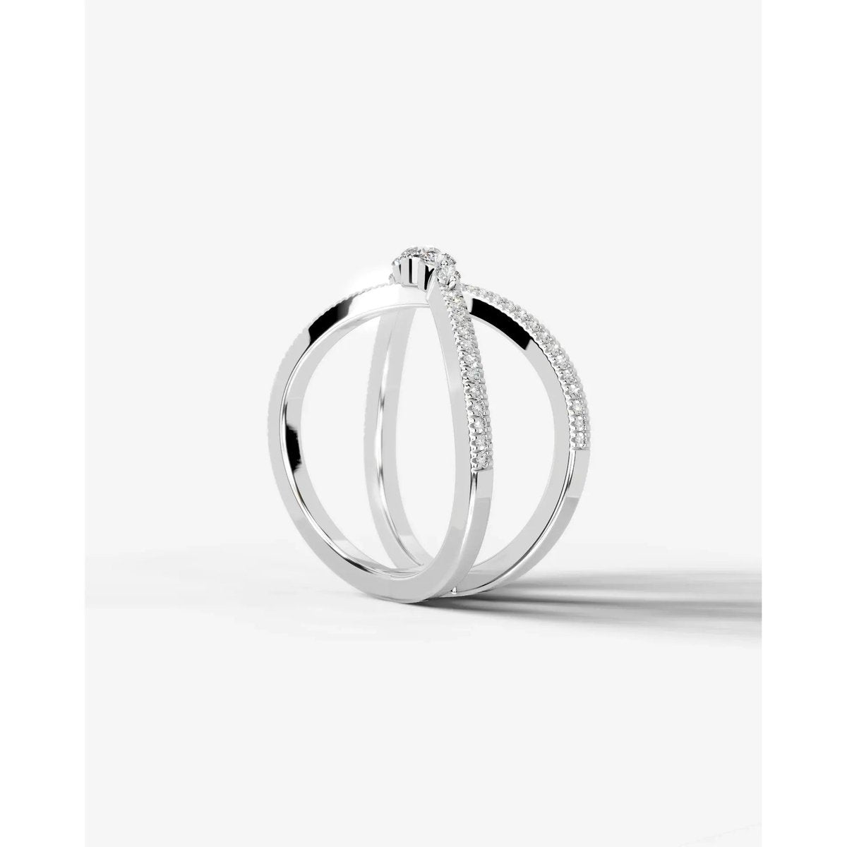 Iris Lab Grown Round Diamond Wedding Ring - Platinum
