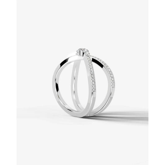 Iris Lab Grown Round Diamond Wedding Ring - Platinum