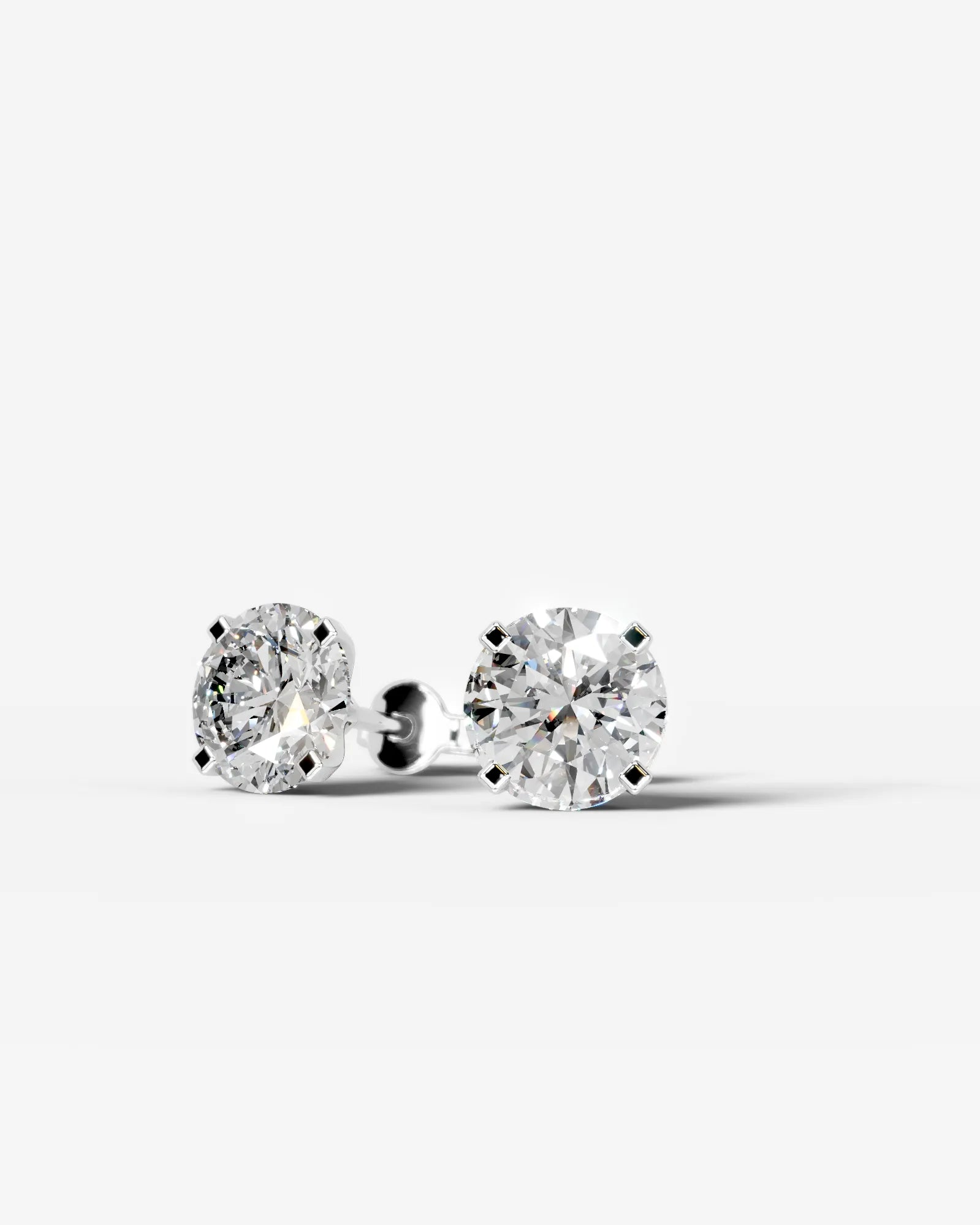 Luna Lab Grown Round Diamond Wedding Ring - White Gold - 18K - 3ct
