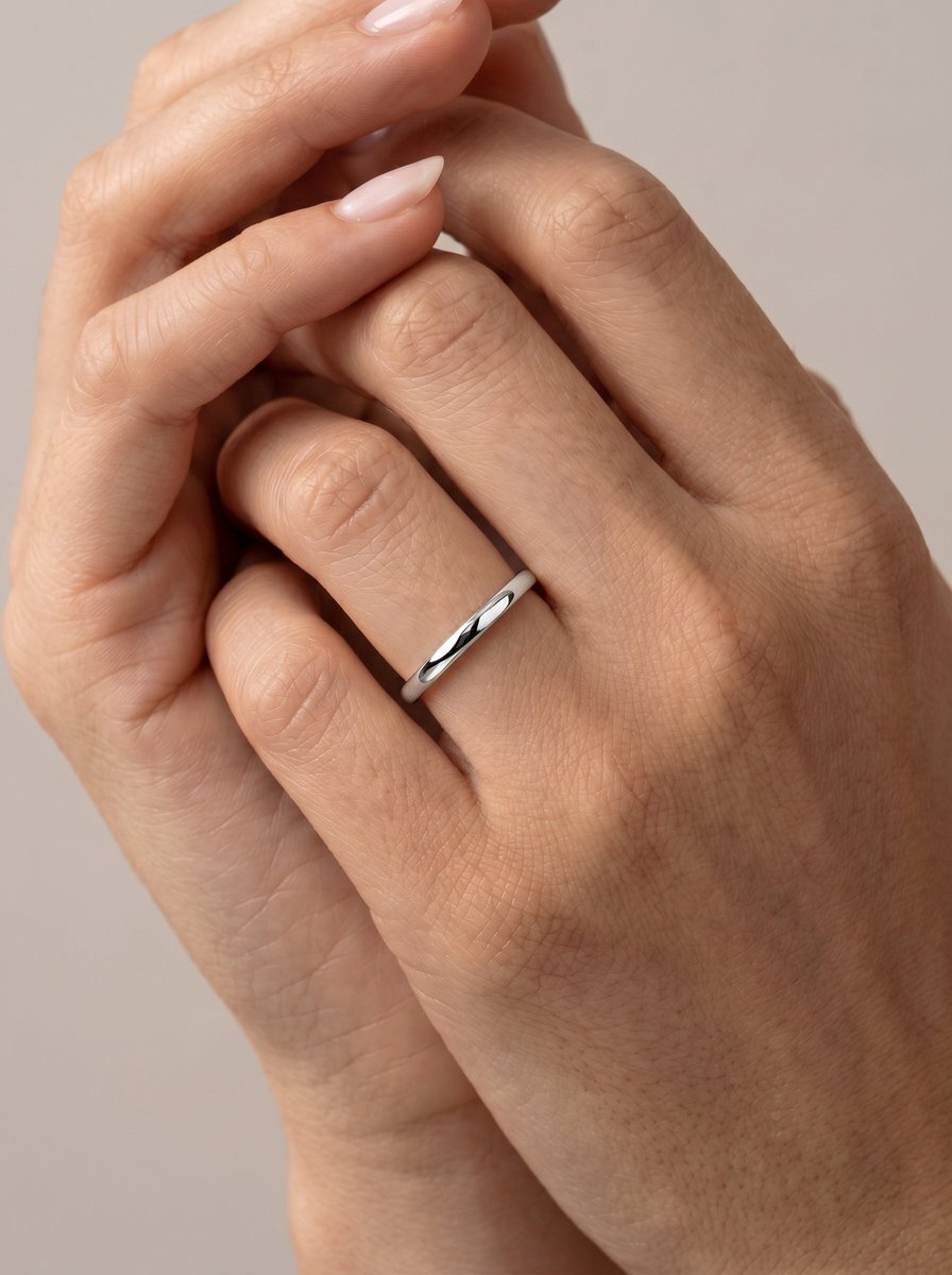 Jack Natural Diamond Wedding Band Lab Grown W Diamond Wedding Ring - White Gold