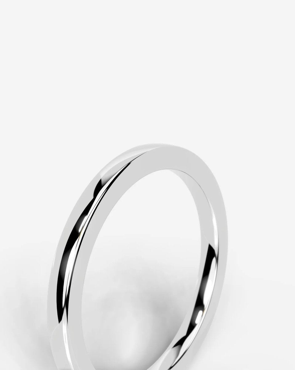 Jack Natural Diamond Wedding Band Lab Grown W Diamond Wedding Ring - White Gold