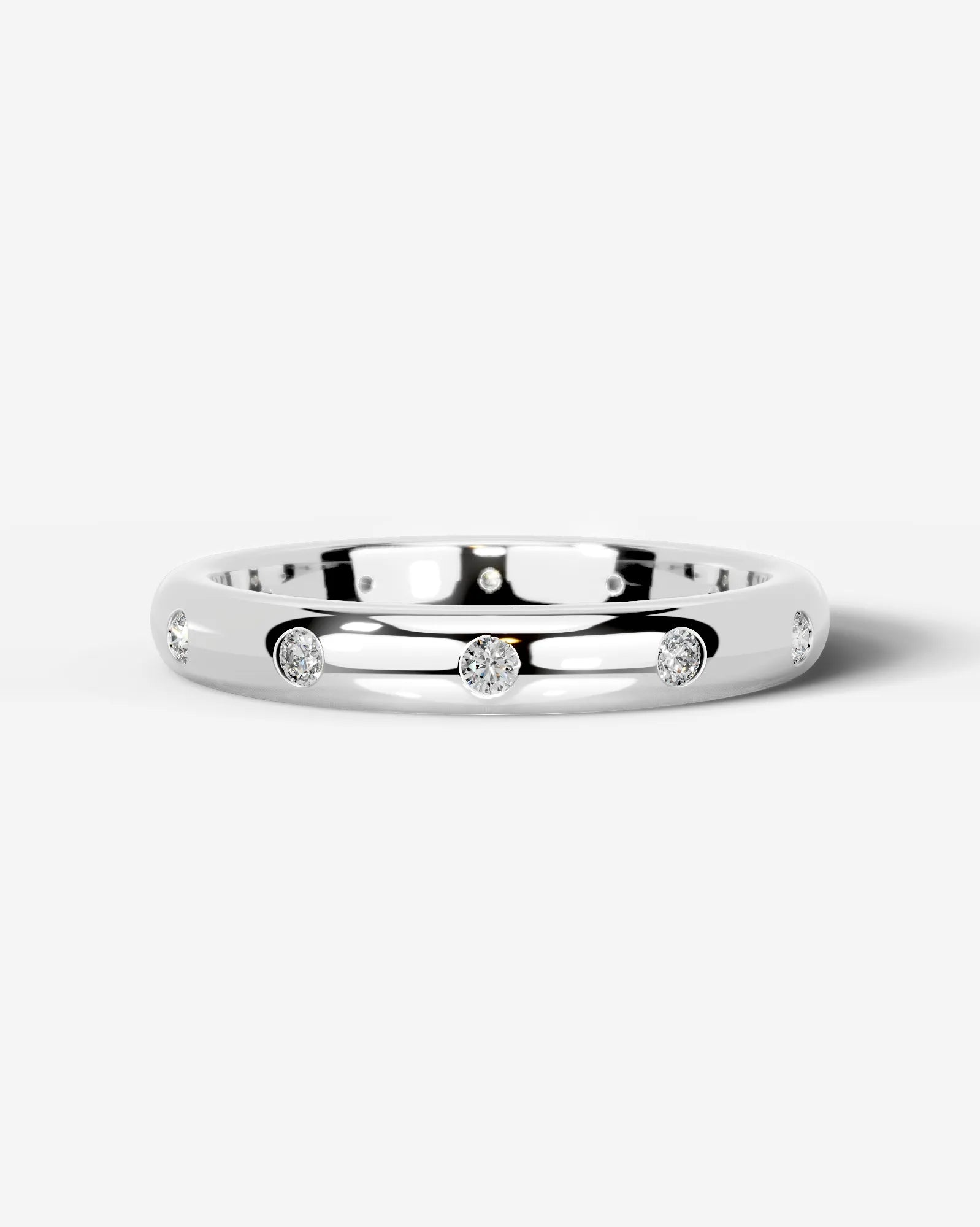 Jenni Lab Grown Round Diamond Wedding Ring - White Gold - 18K - 6ct