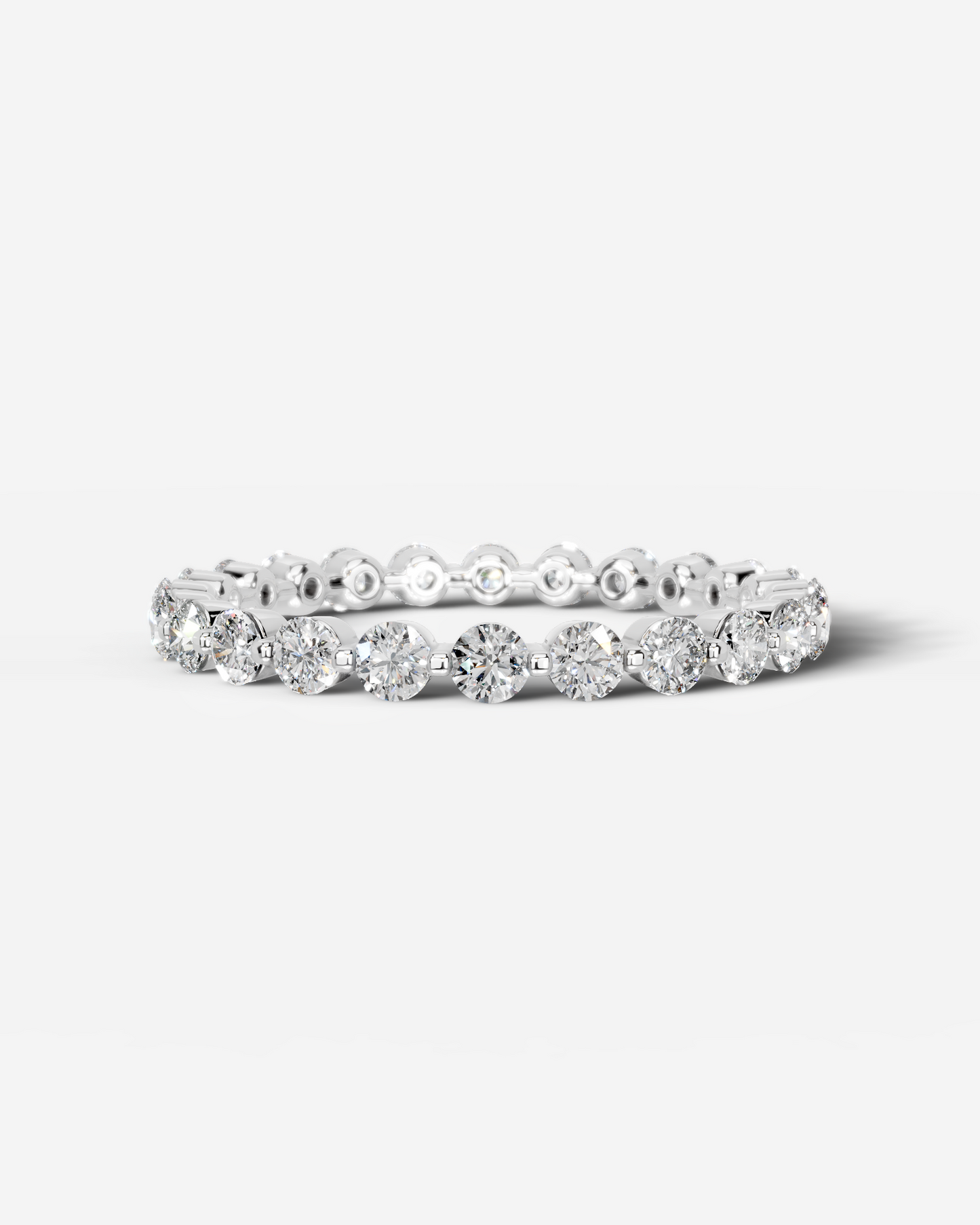 Josie Lab Grown Round Diamond Wedding Ring - White Gold - 18K - 6ct