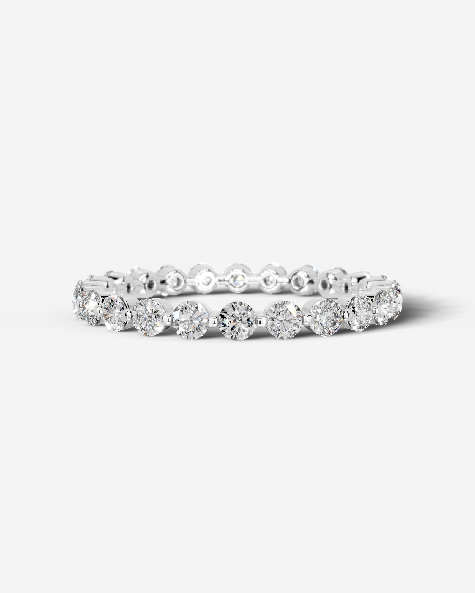 Josie Lab Grown Round Diamond Wedding Ring - White Gold - 18K - 6ct
