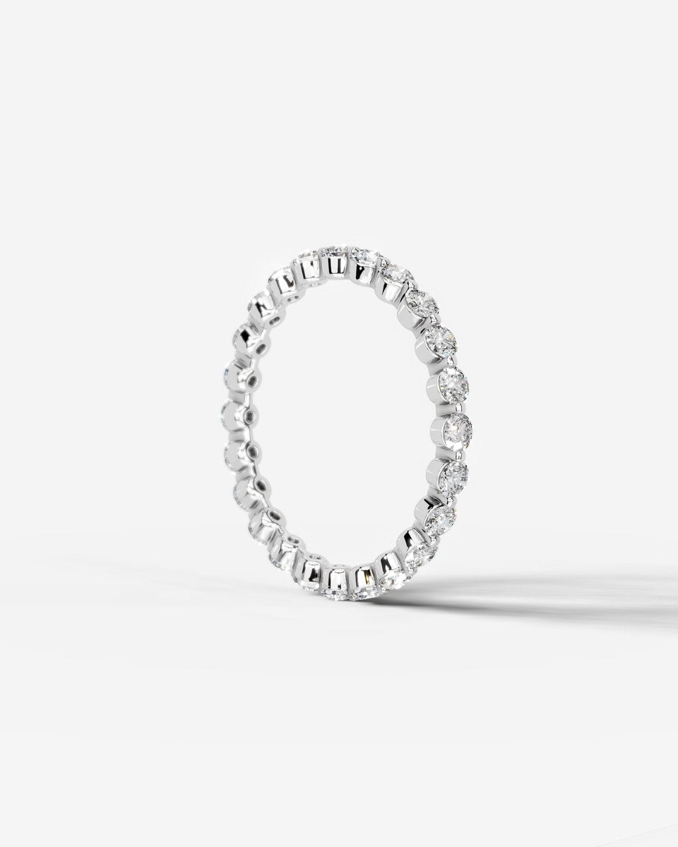 Josie Lab Grown Round Diamond Wedding Ring - Platinum