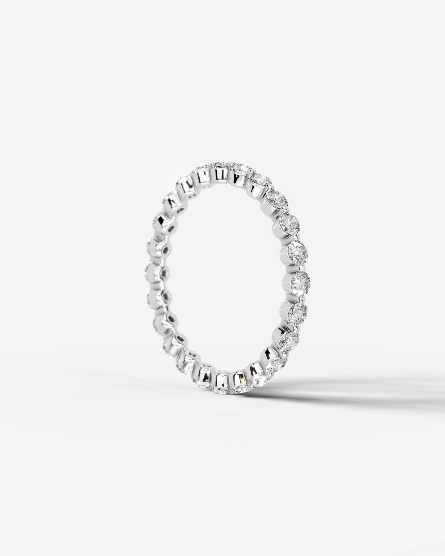Josie Lab Grown Round Diamond Wedding Ring - Platinum - 5ct