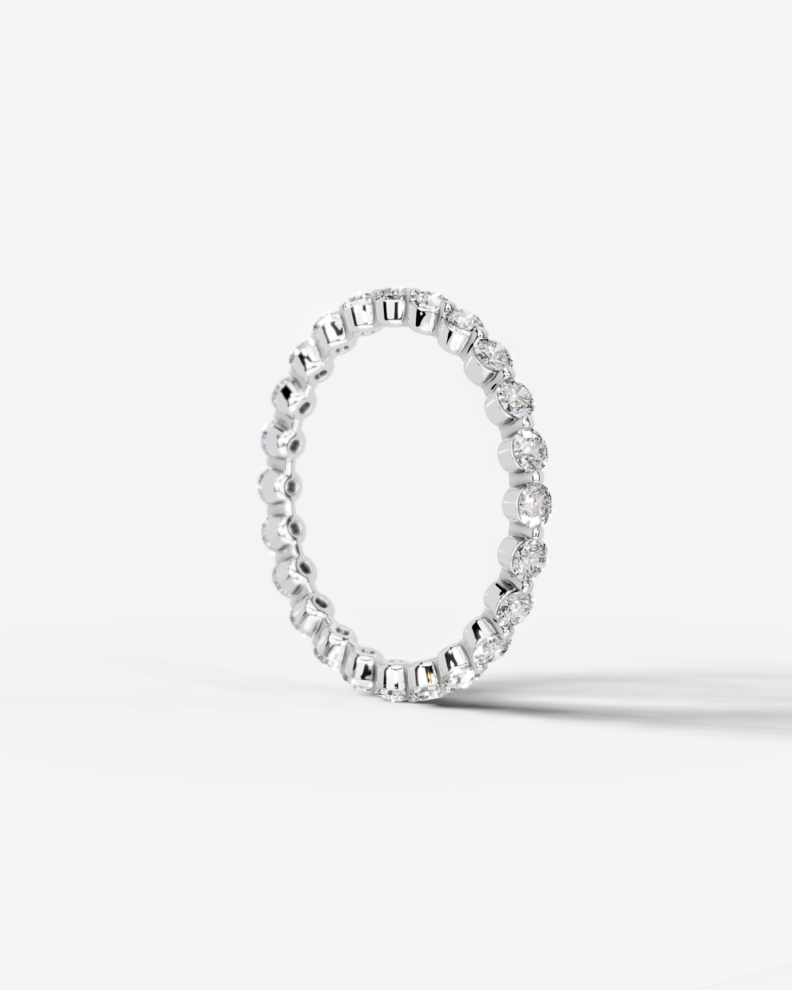 Josie Lab Grown Round Diamond Wedding Ring - Platinum - 5ct