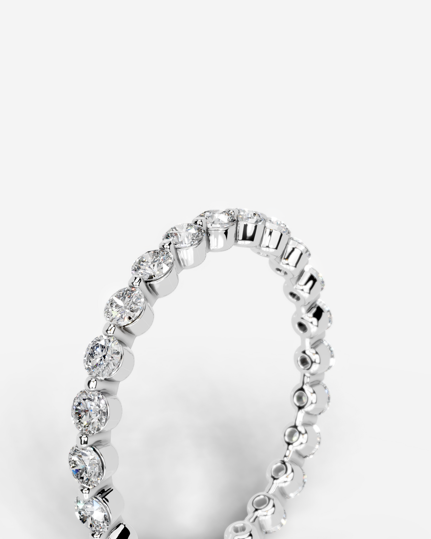 Josie Lab Grown Round Diamond Wedding Ring - Platinum - 6ct