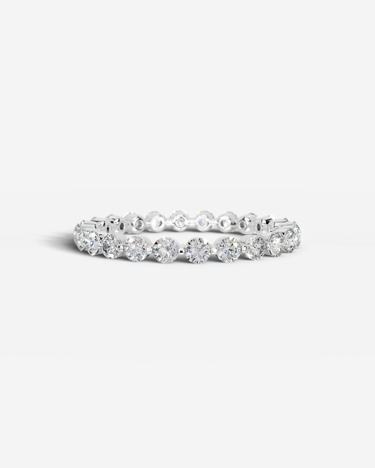 Josie Lab Grown Round Diamond Wedding Ring - White Gold - 18K - 3ct