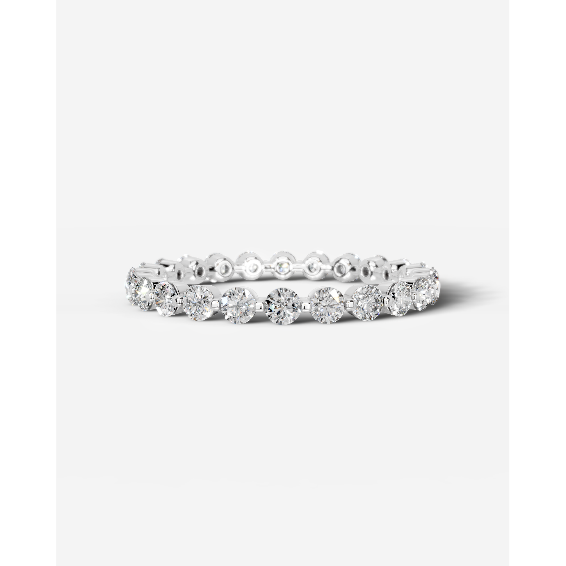 Josie Lab Grown Round Diamond Wedding Ring - White Gold - 18K - 4ct