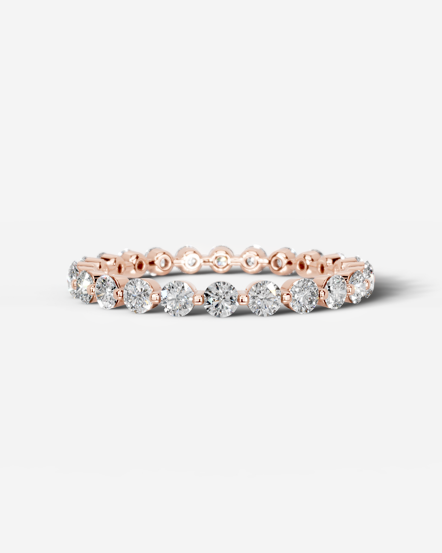 Josie Lab Grown Round Diamond Wedding Ring - Rose Gold - 18K - 6ct