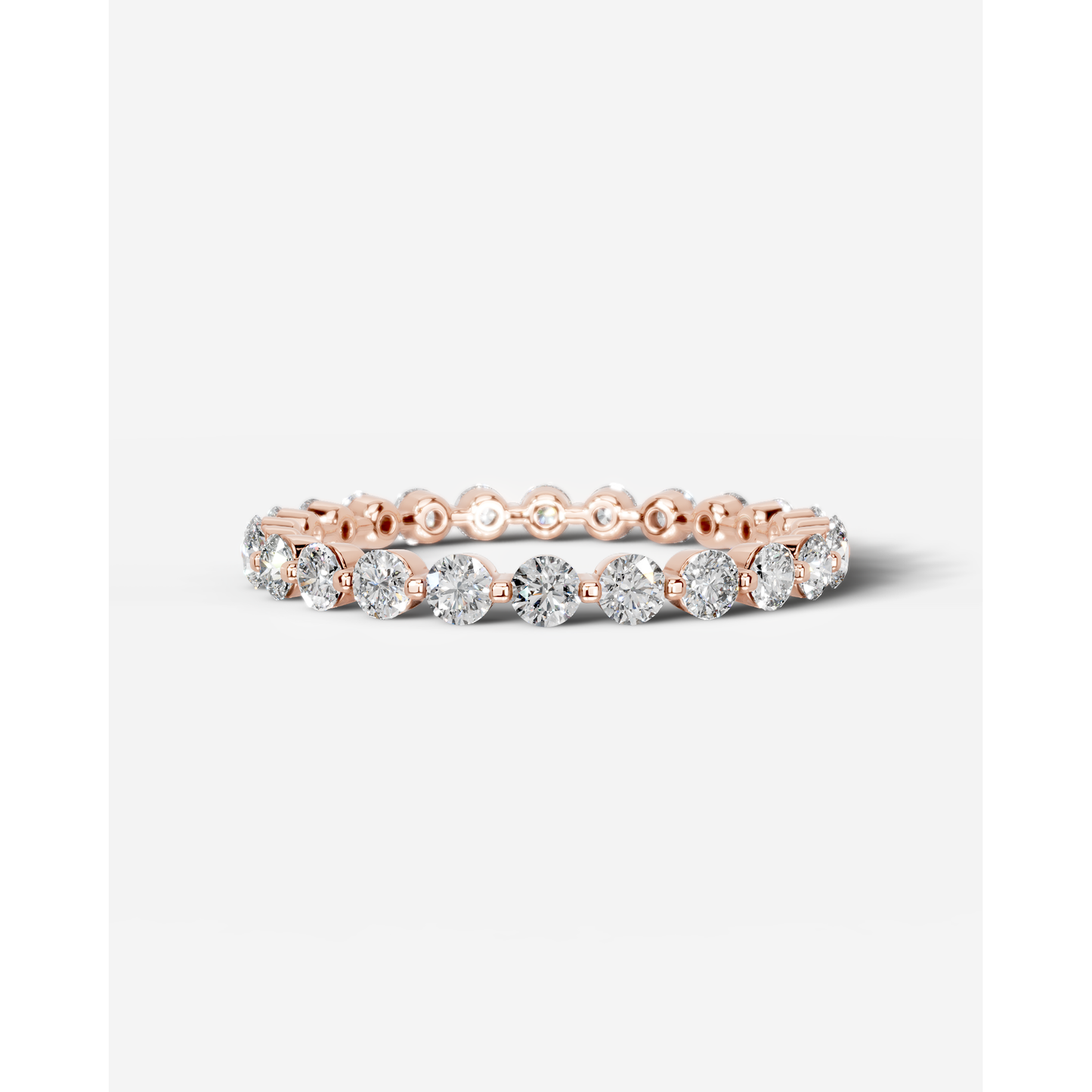 Josie Lab Grown Round Diamond Wedding Ring - Rose Gold - 18K - 4ct