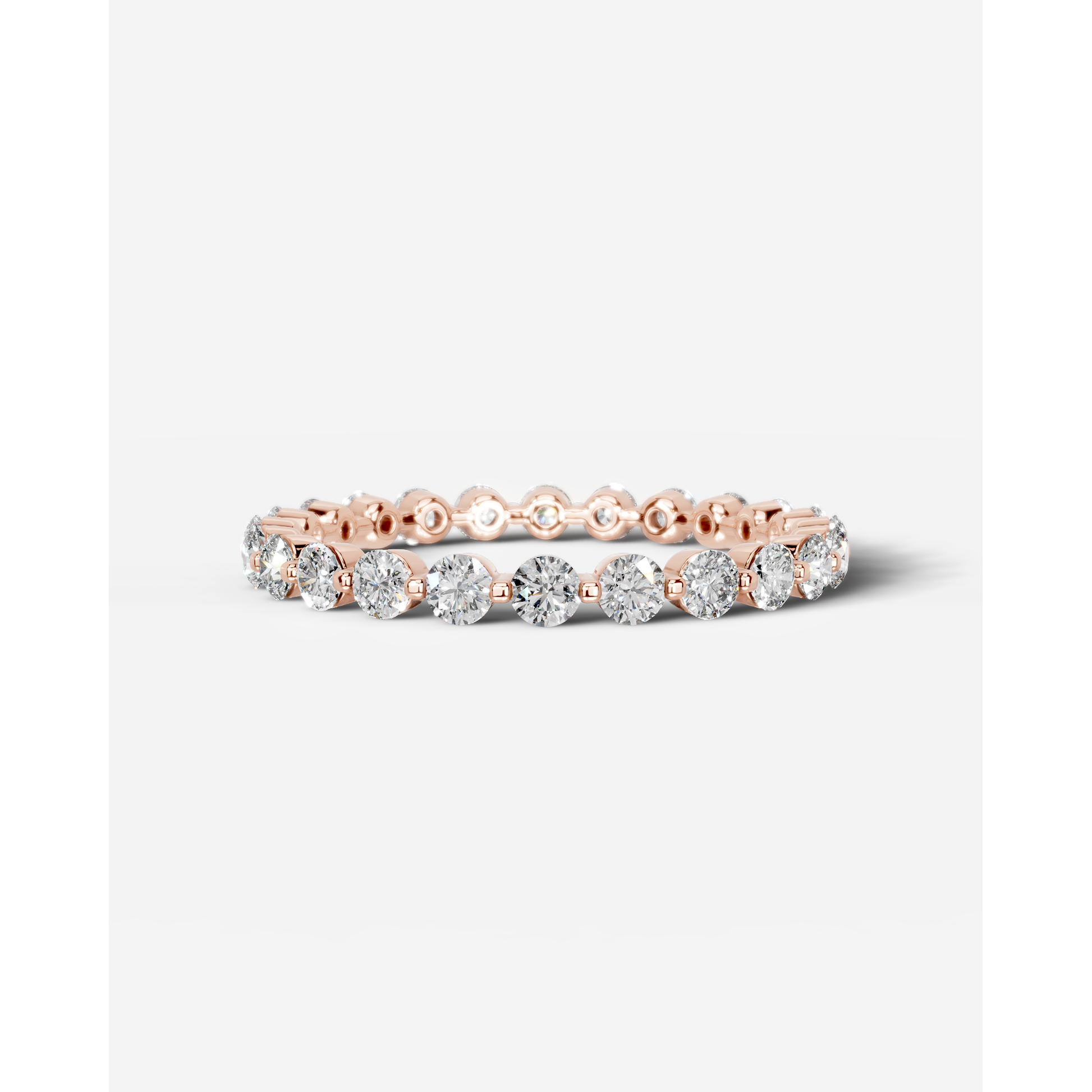 Josie Lab Grown Round Diamond Wedding Ring - Rose Gold - 18K - 4ct