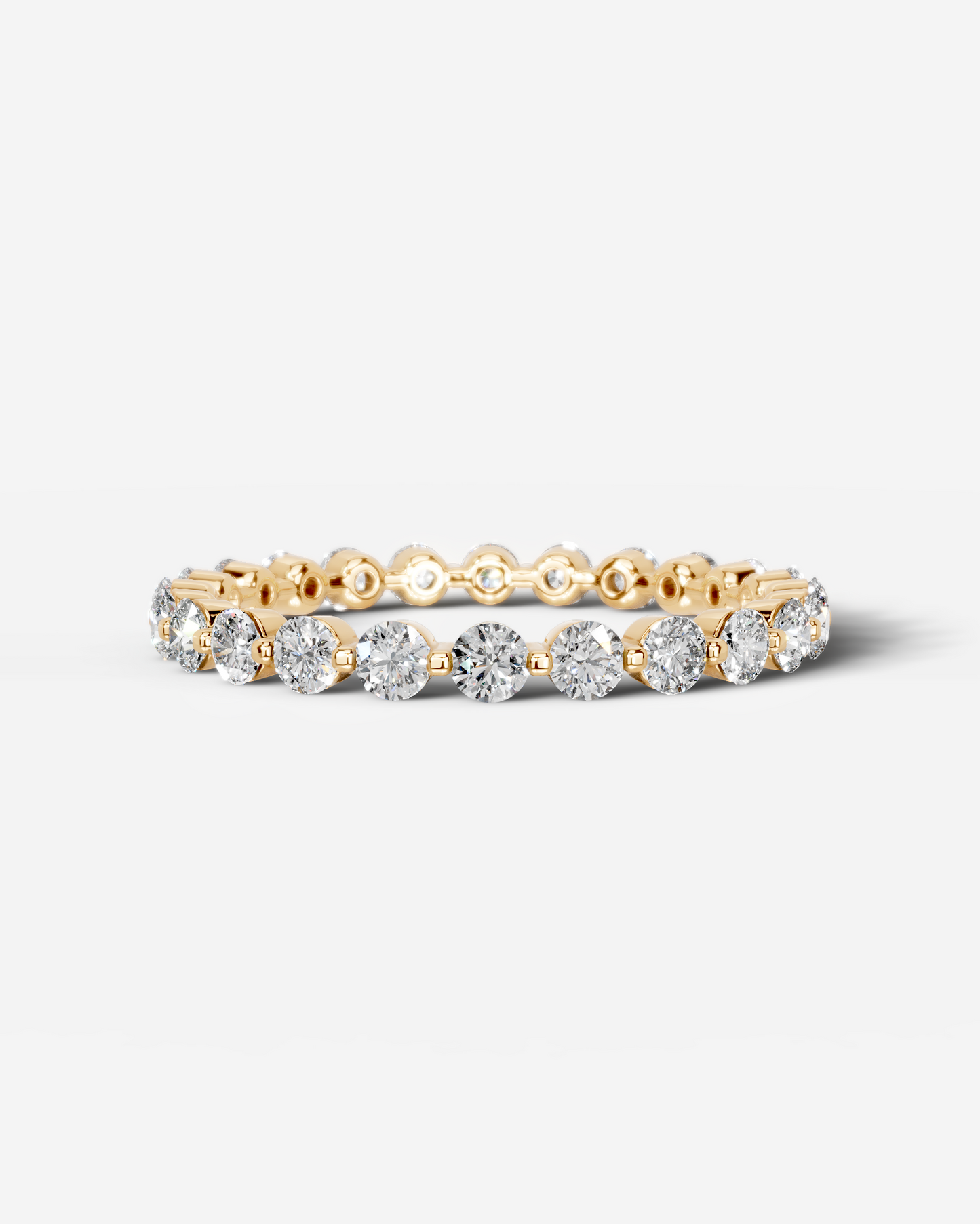 Josie Lab Grown Round Diamond Wedding Ring - Yellow Gold - 18K - 6ct