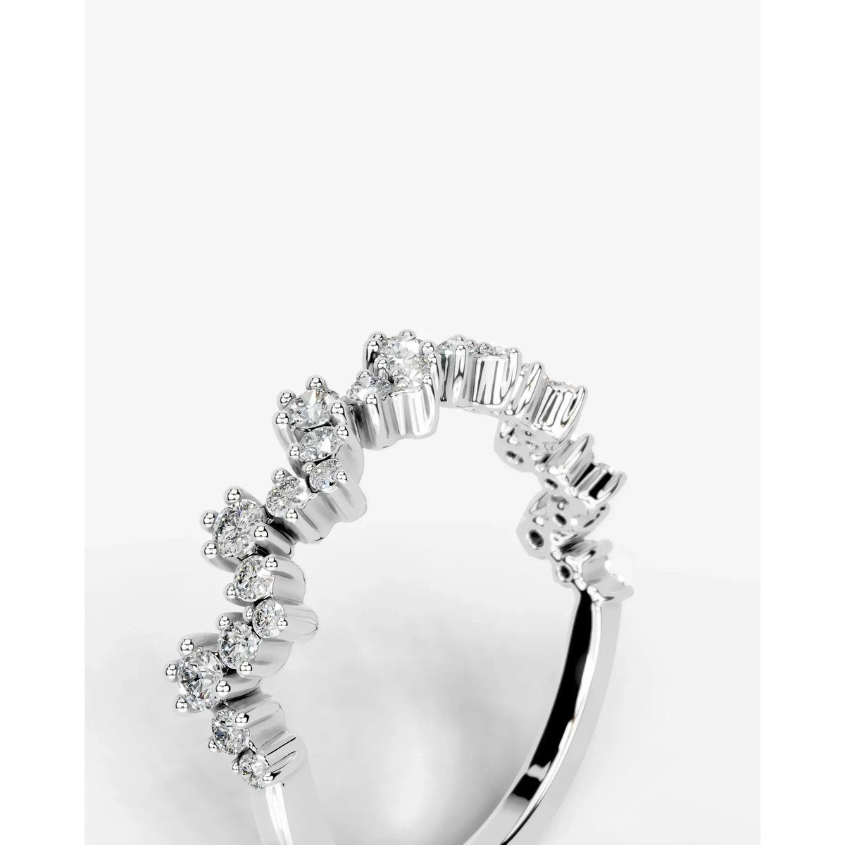 Julane Lab Grown Round Diamond Wedding Ring - Platinum