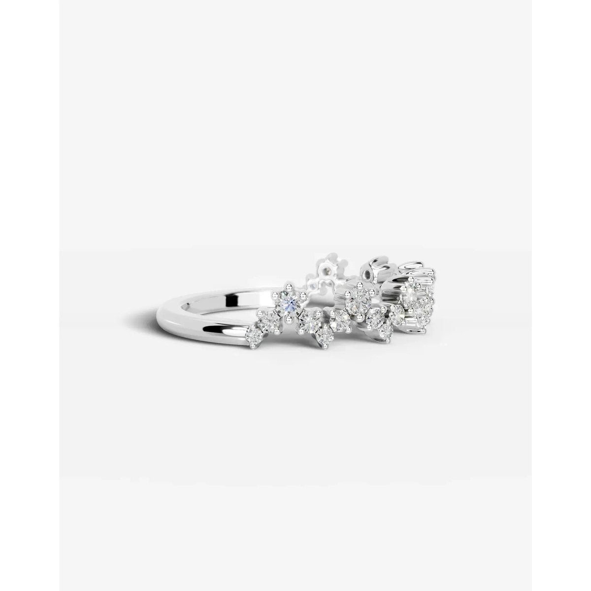 Julane Lab Grown Round Diamond Wedding Ring - Platinum