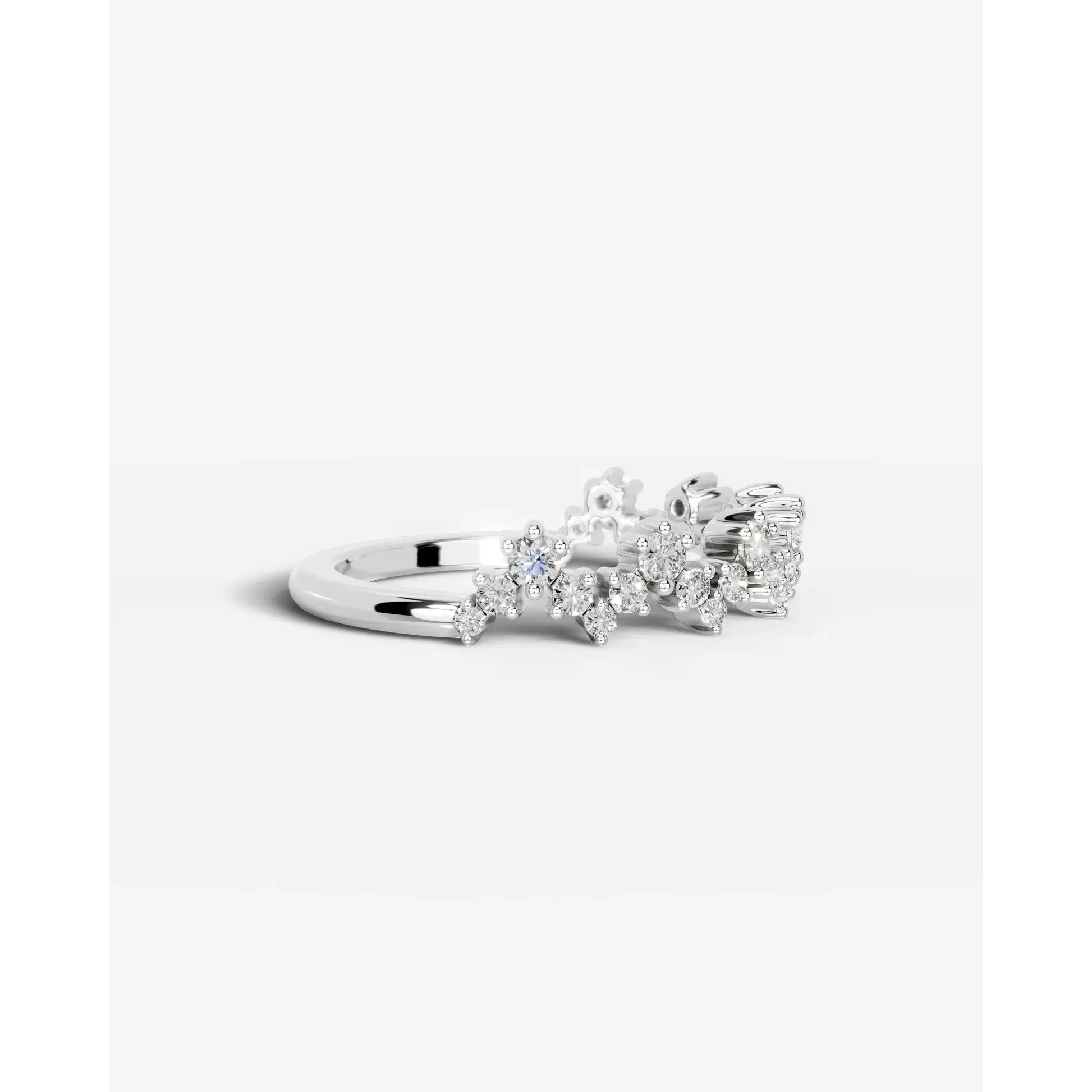 Julane Lab Grown Round Diamond Wedding Ring - White Gold - 18K - 3ct