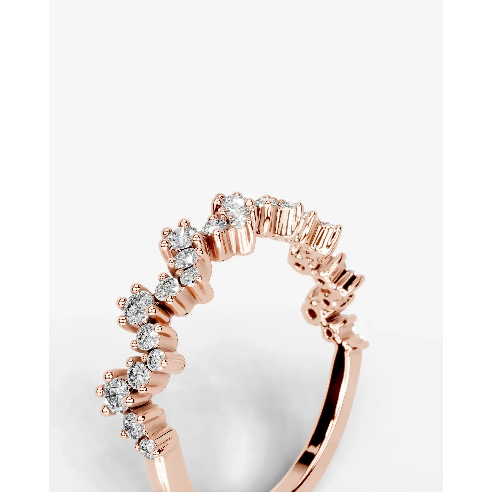 Julane Lab Grown Round Diamond Wedding Ring - Rose Gold - 18K - 2ct