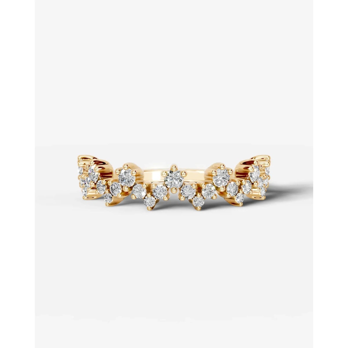 Julane Lab Grown Round Diamond Wedding Ring - Yellow Gold
