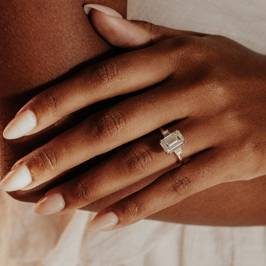 The Jules Emerald Cut Ring