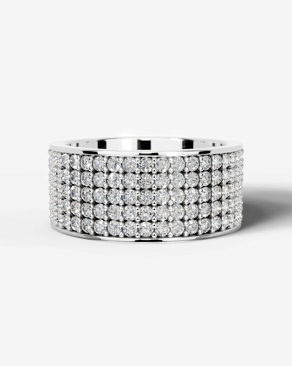 June Lab Grown Round Diamond Wedding Ring - Platinum