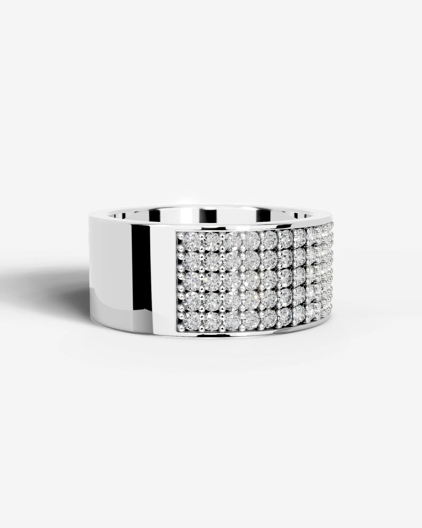 June Lab Grown Round Diamond Wedding Ring - White Gold - 18K - 6ct