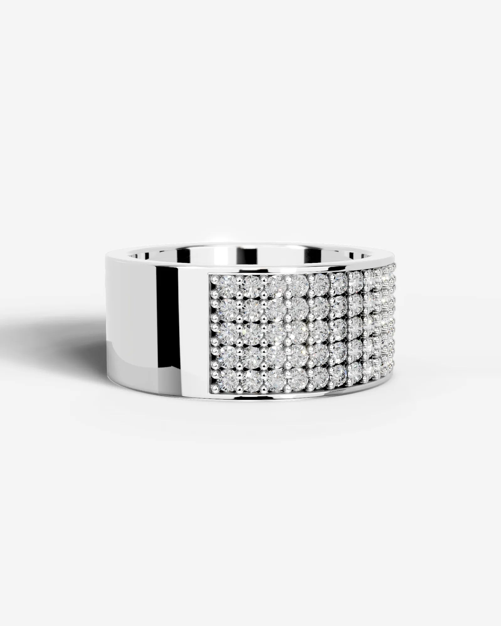 June Lab Grown Round Diamond Wedding Ring - White Gold - 18K - 6ct
