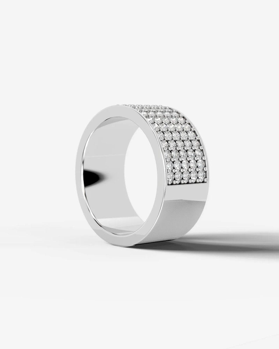 June Lab Grown Round Diamond Wedding Ring - Platinum