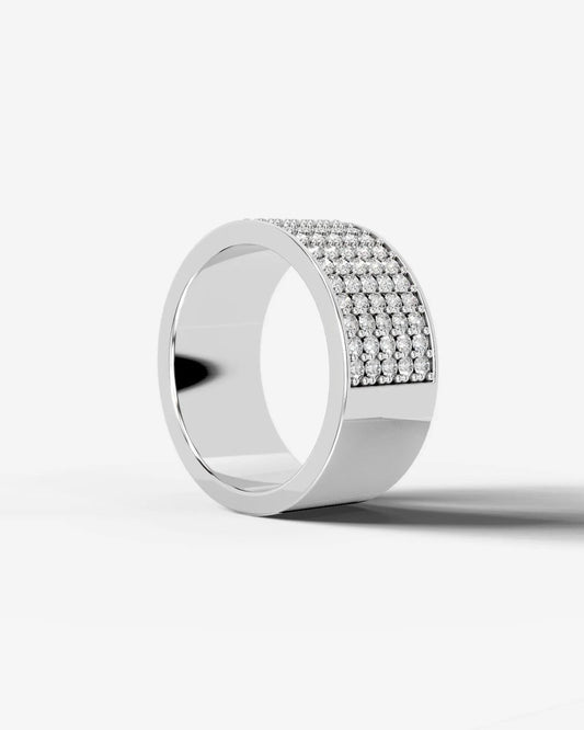 June Lab Grown Round Diamond Wedding Ring - Platinum
