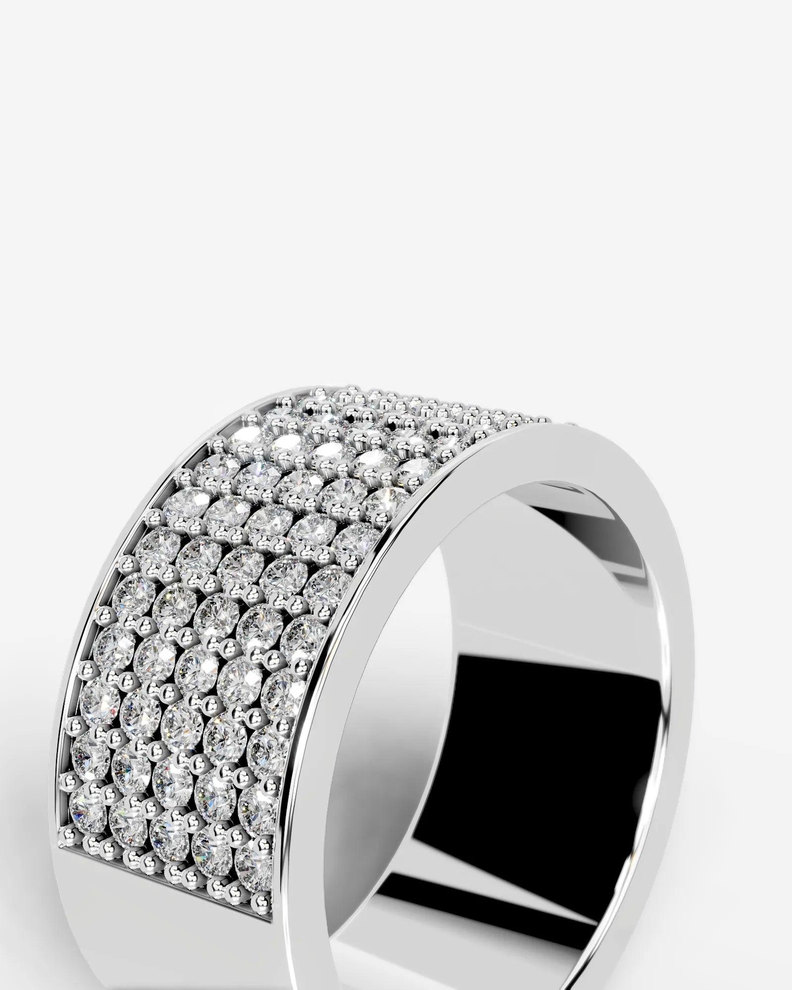 June Lab Grown Round Diamond Wedding Ring - Platinum - 6ct