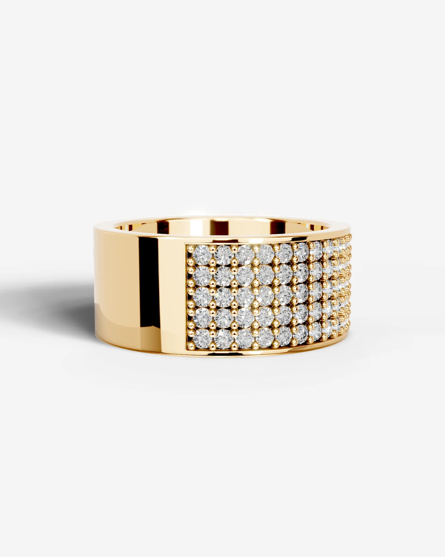 June Lab Grown Round Diamond Wedding Ring - Yellow Gold - 18K - 6ct